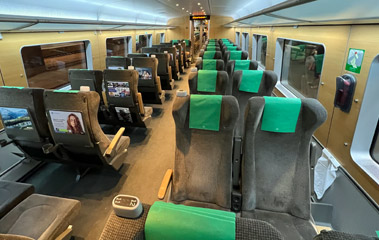 1st class seats on an SJ3000 train