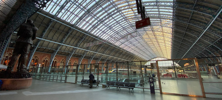 St Pancras upper level looking north