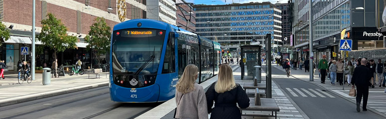 Stockholm number 7 tram terminus