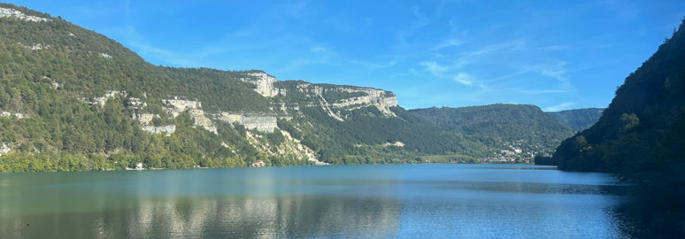 Lake seen from the Paris to Geneva train