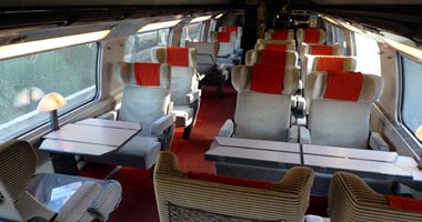 TGV Duplex, 1st class upper deck, first  generation