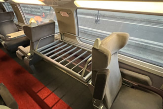 TGV Duplex:  Luggage racks