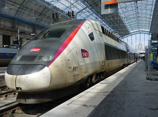 TGV Duplex Oceane arrived at Bordeaux