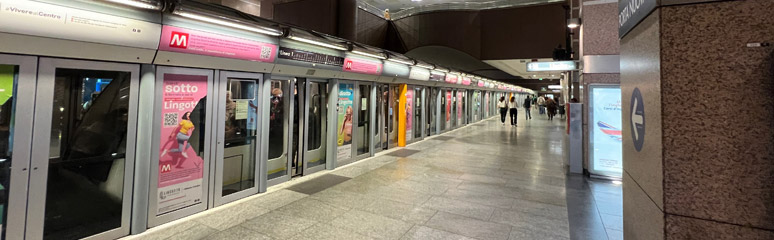 Turin Porta Nuova metro platform