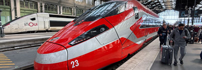 Frecciarossa train from Paris to Turin & Milan at Paris Gare de Lyon