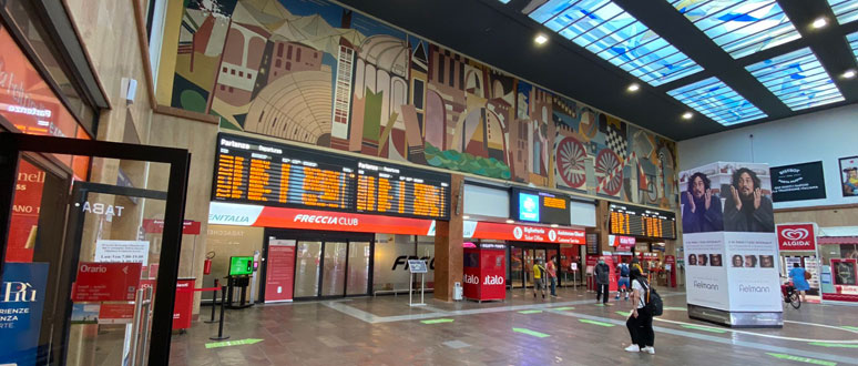 Inside Verona Porta Nuova station