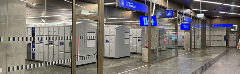 Lockers at Vienna Hbf