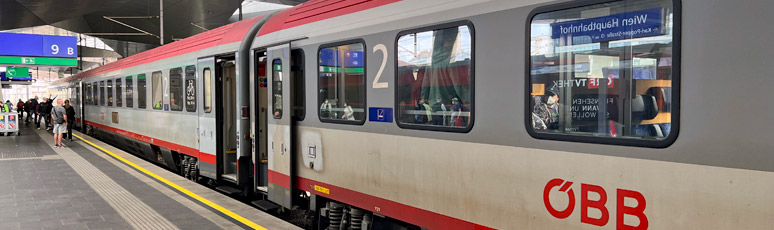 Krakow to Vienna train