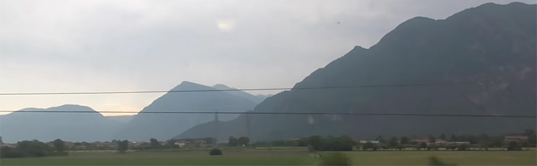 Mountains between Villach and Udine