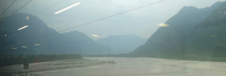 More mountains seen from the train