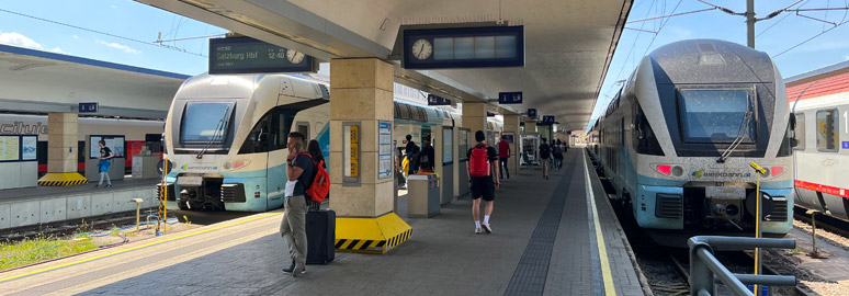 Vienna Westbahnhof platforms