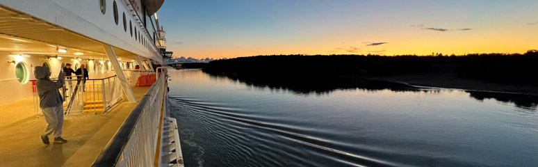 Sunset from the Viking Line ferry