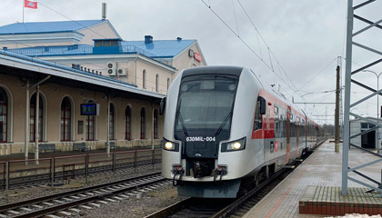 2nd class on the Mockava to Vilnius train