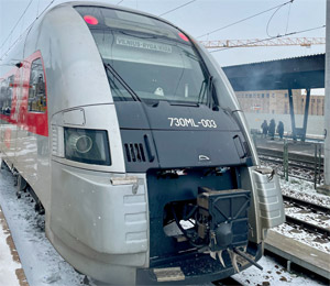 The Vilnius-Riga train