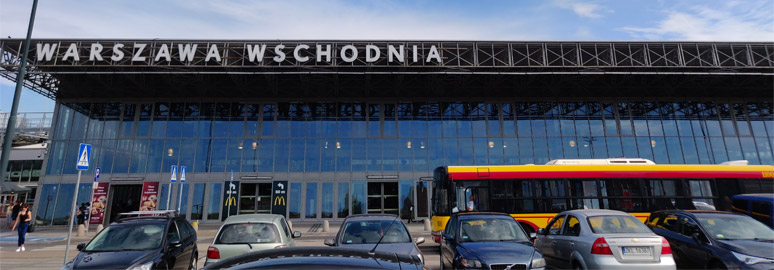Warsaw Wschodnia station, north side
