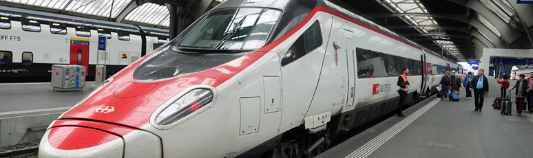 ETR610 EuroCity train to Milan at Zurich HB