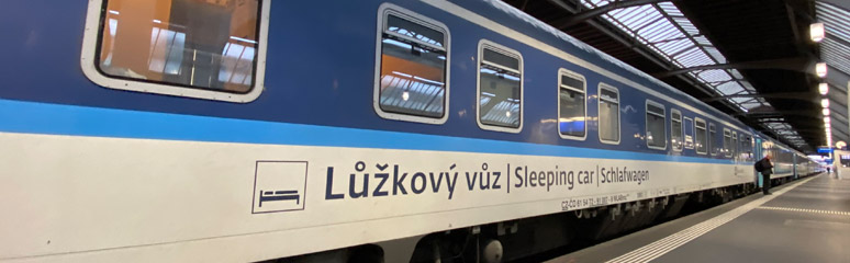 The sleeper train from Zurich to Prague