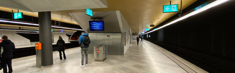 Platform 34 at Zurich HB