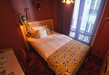 Single room at the 25 Hours Hotel Terminus Nord