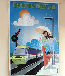 Albanian Railways poster