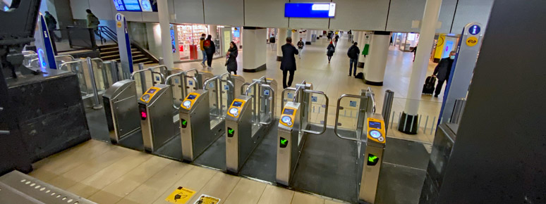 Amsterdam Centraal ticket gates