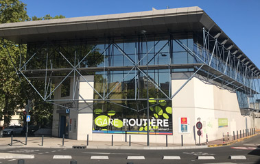 Bus station next to Toulouse Matabiau station