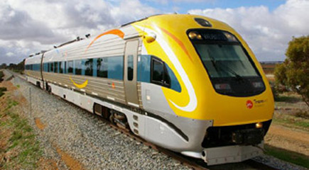 The 'Prospector' train between Perth and Kalgoorlie