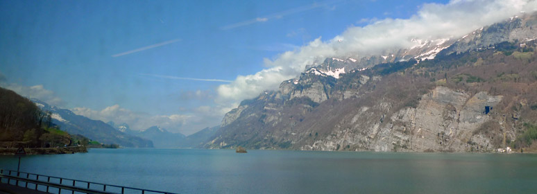 The lakes between the Austrian border and Zurich