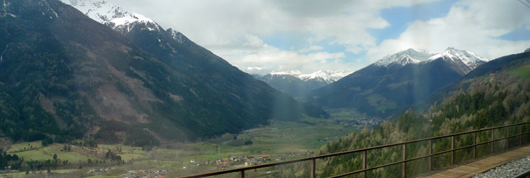 Scenery in the Austrian Alps between Munich & Ljubljana