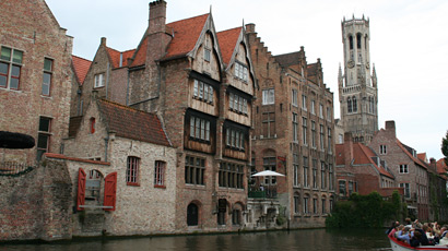 A boat tour round the canals of Bruges