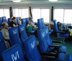 Mandalay - Bagan express ferry seating