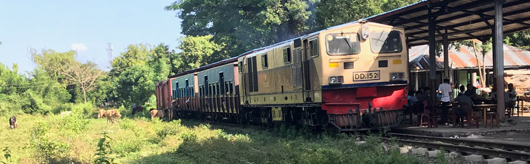 The branch line train to Katha