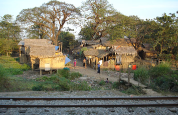 On the Rangoon (Yangon) to Mandalay train