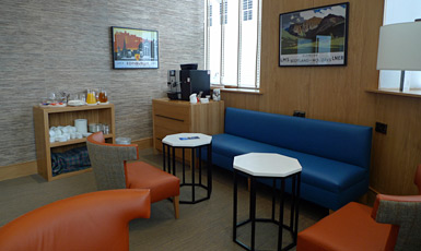 Caledonian Sleeper lounge at Inverness