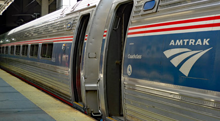 Amtrak Northeast Regional train at Boston