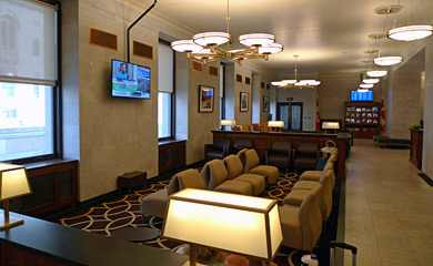 VIA Rail business lounge at Toronto Union Station