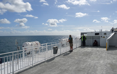 Open deck on the Condor Liberation