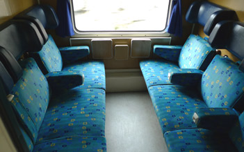 The afternoon train from Ljubljana to Rijeka, about the leave Ljubljana