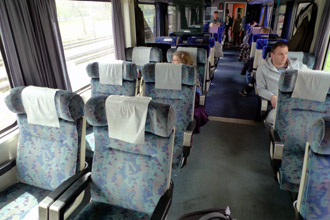 2nd class seats on the Munich-Zagreb train