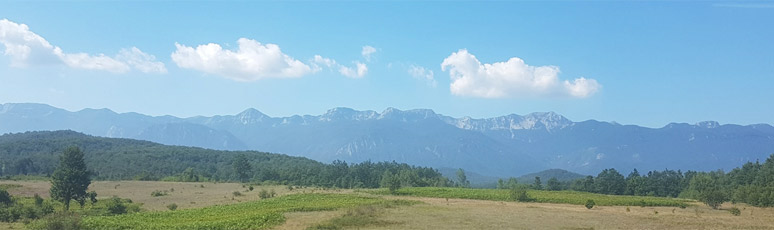 Scenery seen from the Zagreb-Split train