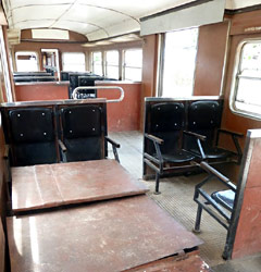 Inside a Hershey train