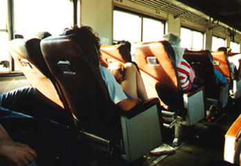 Old Cuban train seats