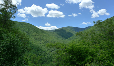 Scenery in the Shipka pass