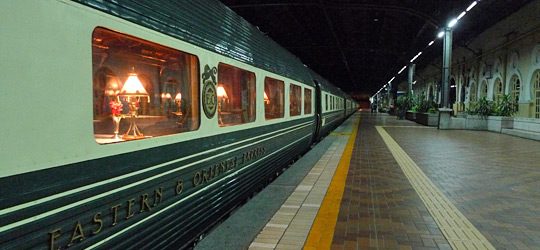 The Eastern & Oriental Express train at KL station.