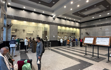 Alexandria station ticket windows