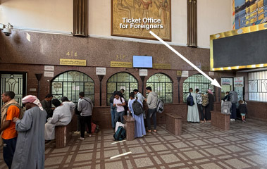 Aswan ticket windows & ticket office for foreigners