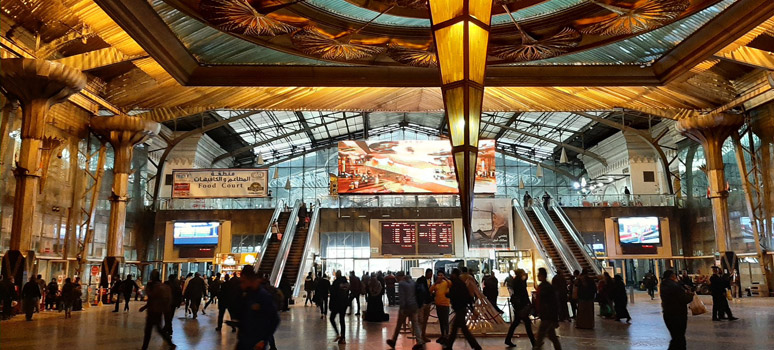 Main concourse at Cairo station