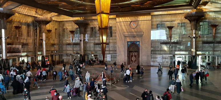 Main concourse at Cairo station