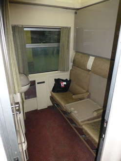2-bed sleeper on the sleeper train from Cairo to Luxor & Aswan - day mode