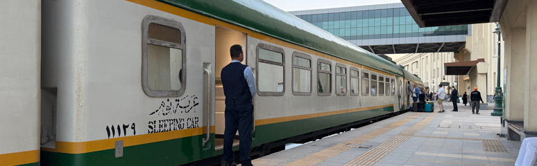 Elite sleeping-car on Abela sleeper train from Cairo to Luxor & Aswan